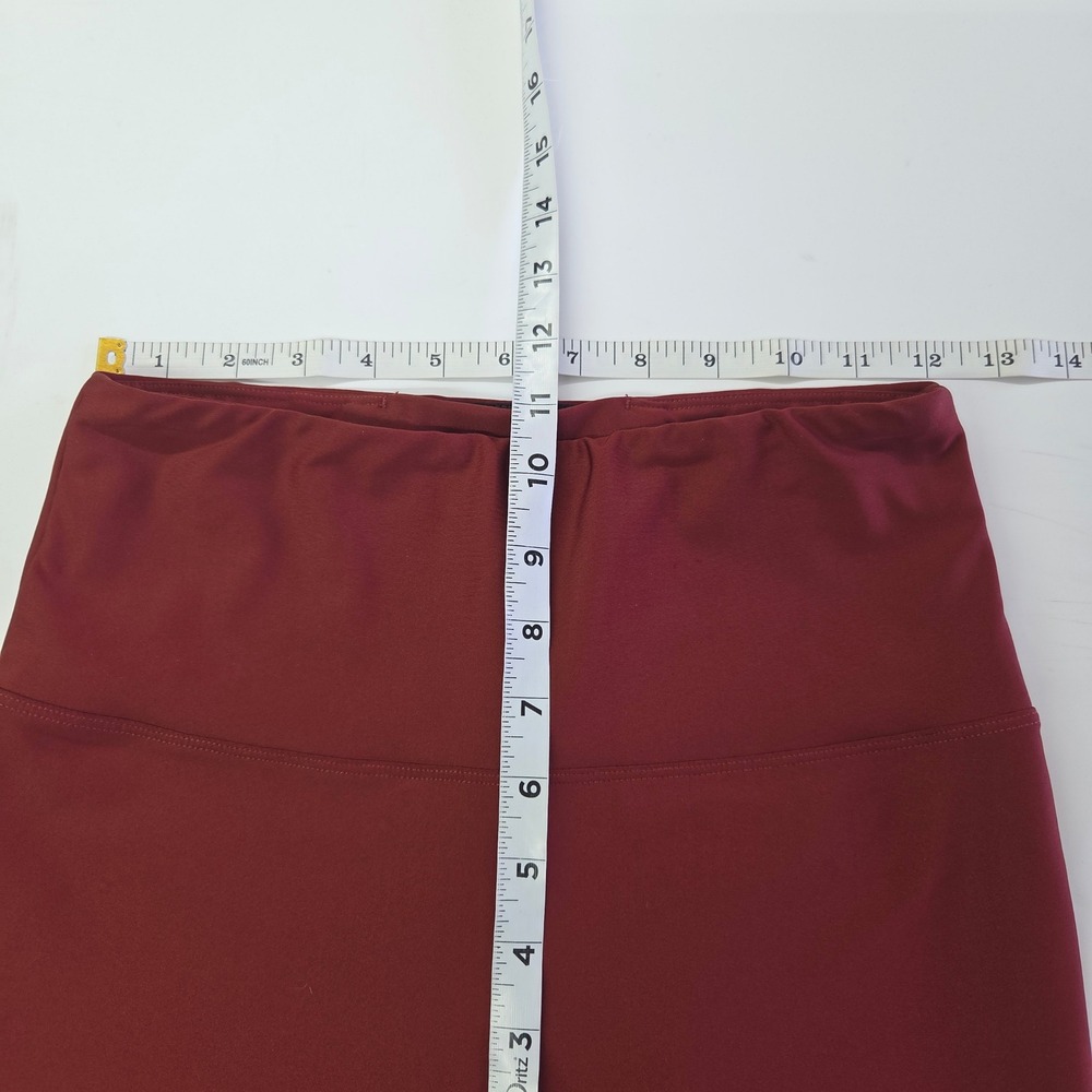 Nanette Lepore Colorblock Legging Small Maroon Pink Orange Play Ultra Activewear - Picture 7 of 10